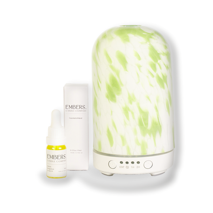 Green torte electric wellness diffuser & essential oil blend