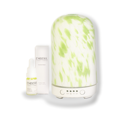 Green torte electric wellness diffuser & essential oil blend
