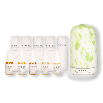 The Embers Scent Discovery Collection & Electric Wellness Diffuser