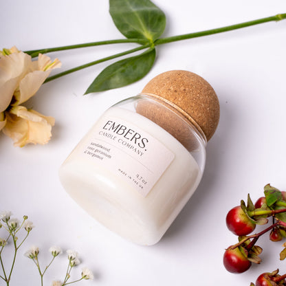 sandalwood, rose geranium & bergamot