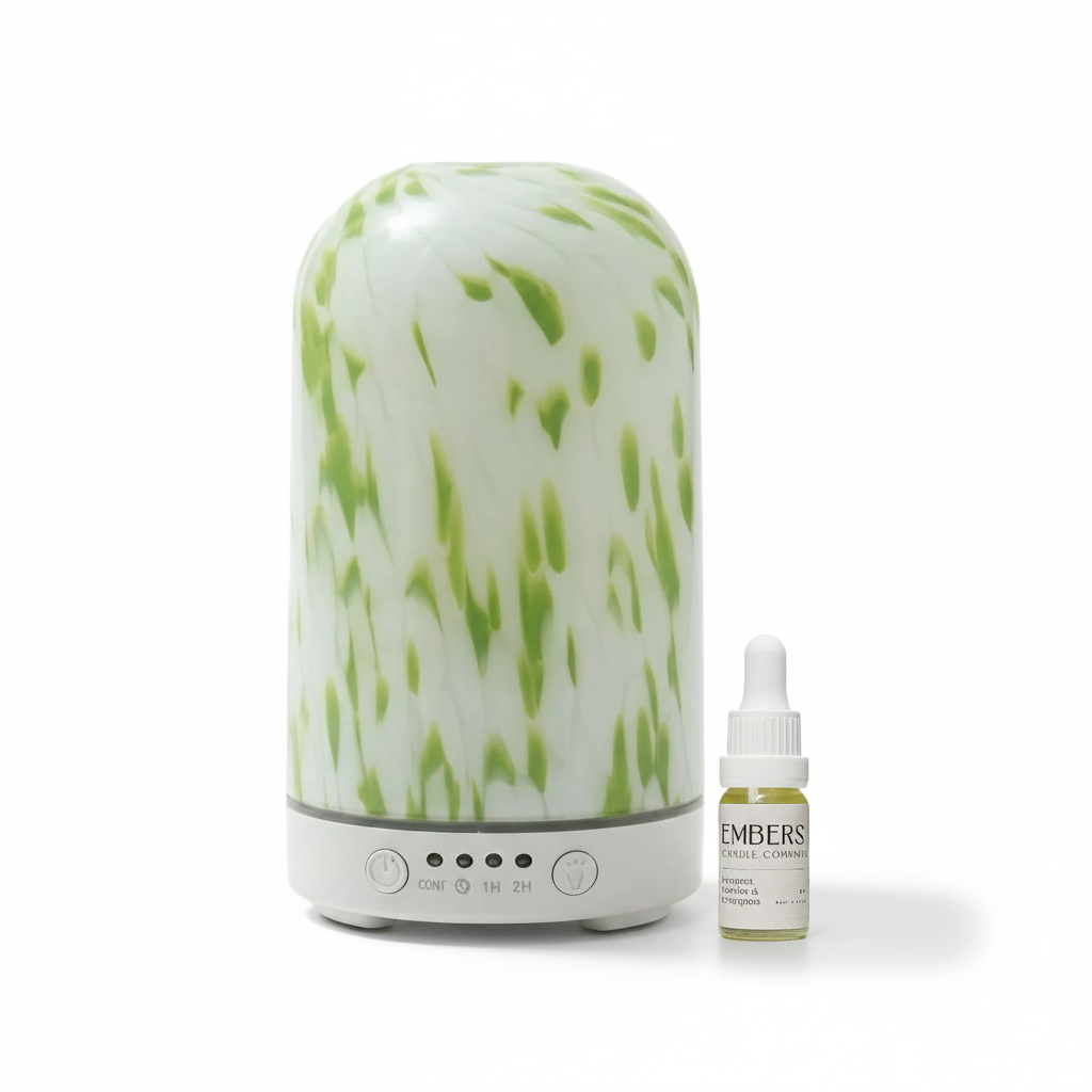 Green torte electric wellness diffuser & essential oil blend