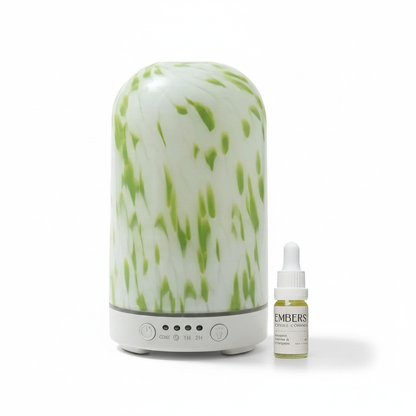 Green torte electric wellness diffuser & essential oil blend