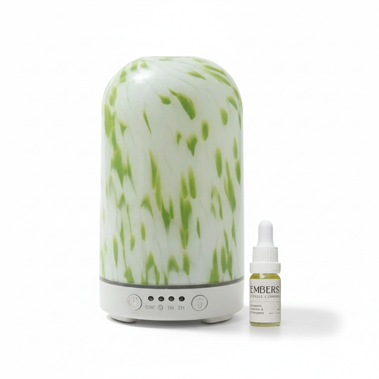 Green torte electric wellness diffuser & essential oil blend
