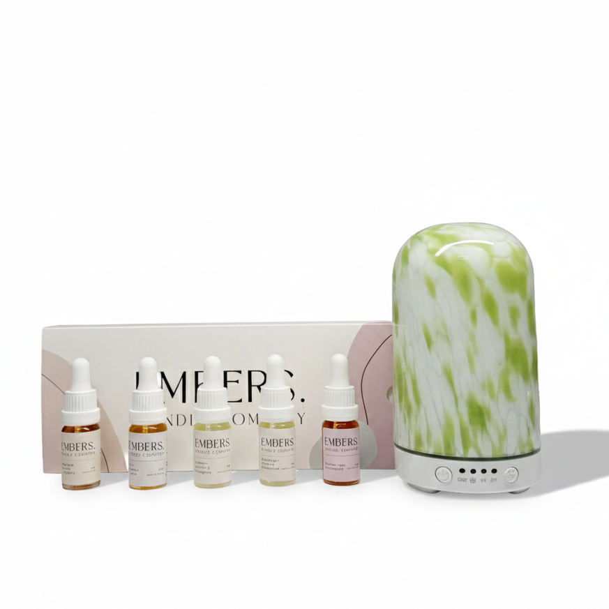 The Embers Scent Discovery Collection & Electric Wellness Diffuser