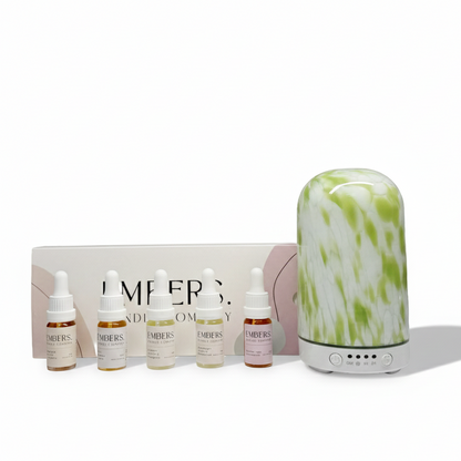 The Embers Scent Discovery Collection & Electric Wellness Diffuser