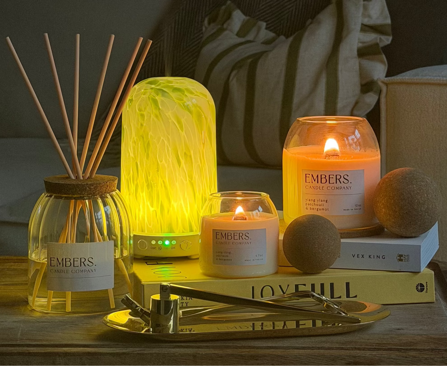 Green torte electric wellness diffuser & essential oil blend