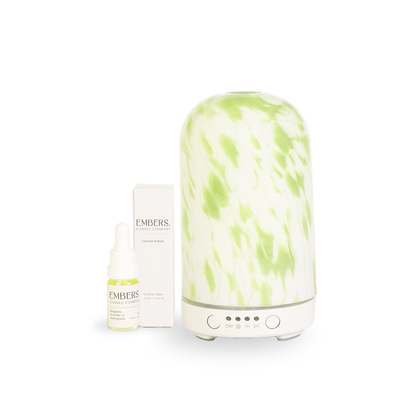 Green torte electric wellness diffuser & essential oil blend