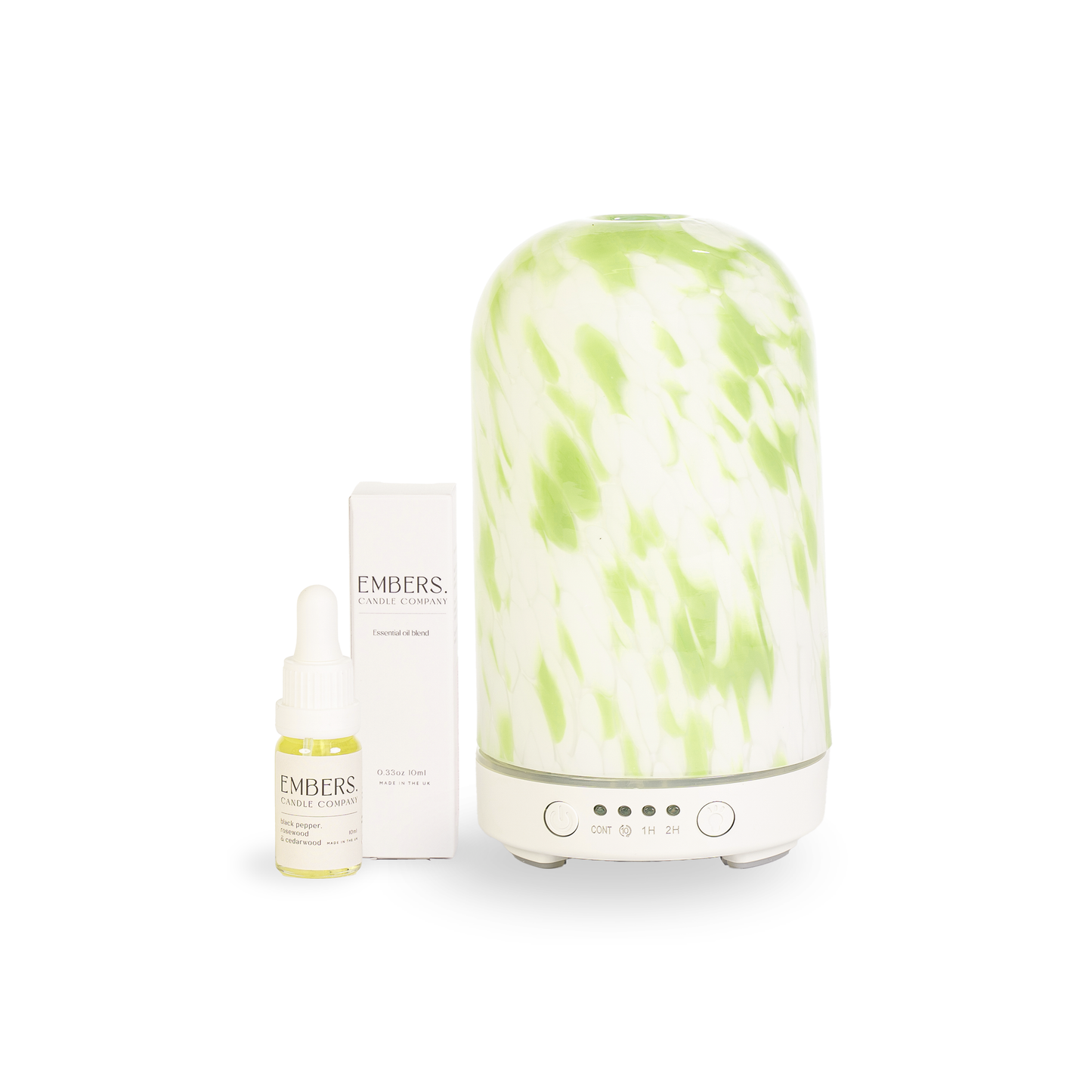 Green torte electric wellness diffuser & essential oil blend