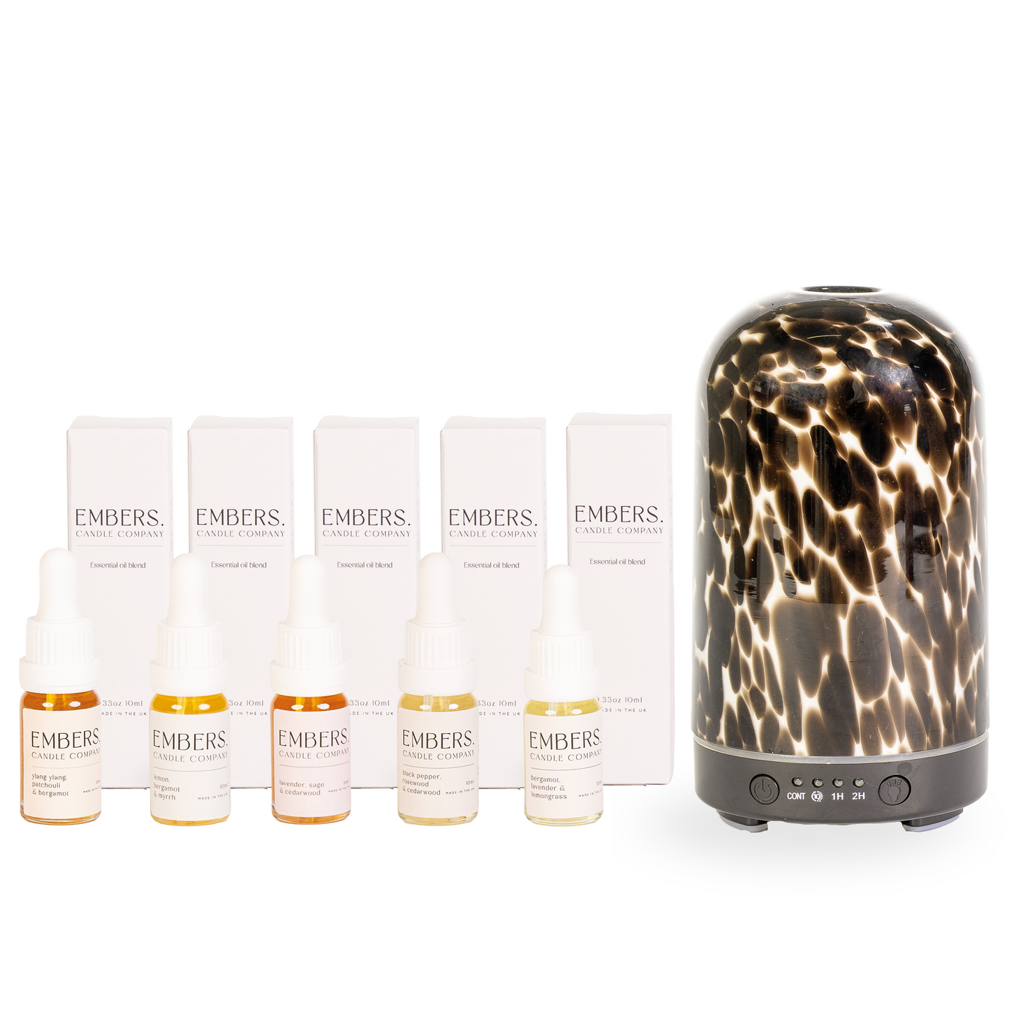 The Embers Scent Discovery Collection & Electric Wellness Diffuser