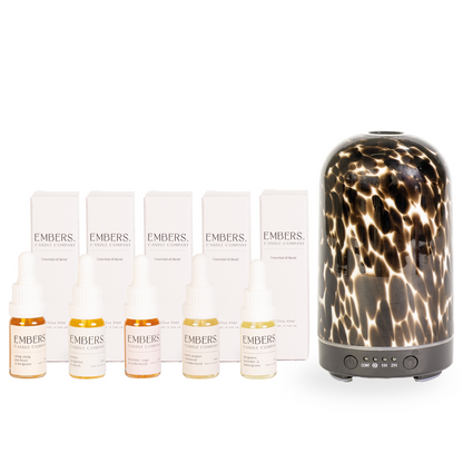 The Embers Scent Discovery Collection & Electric Wellness Diffuser