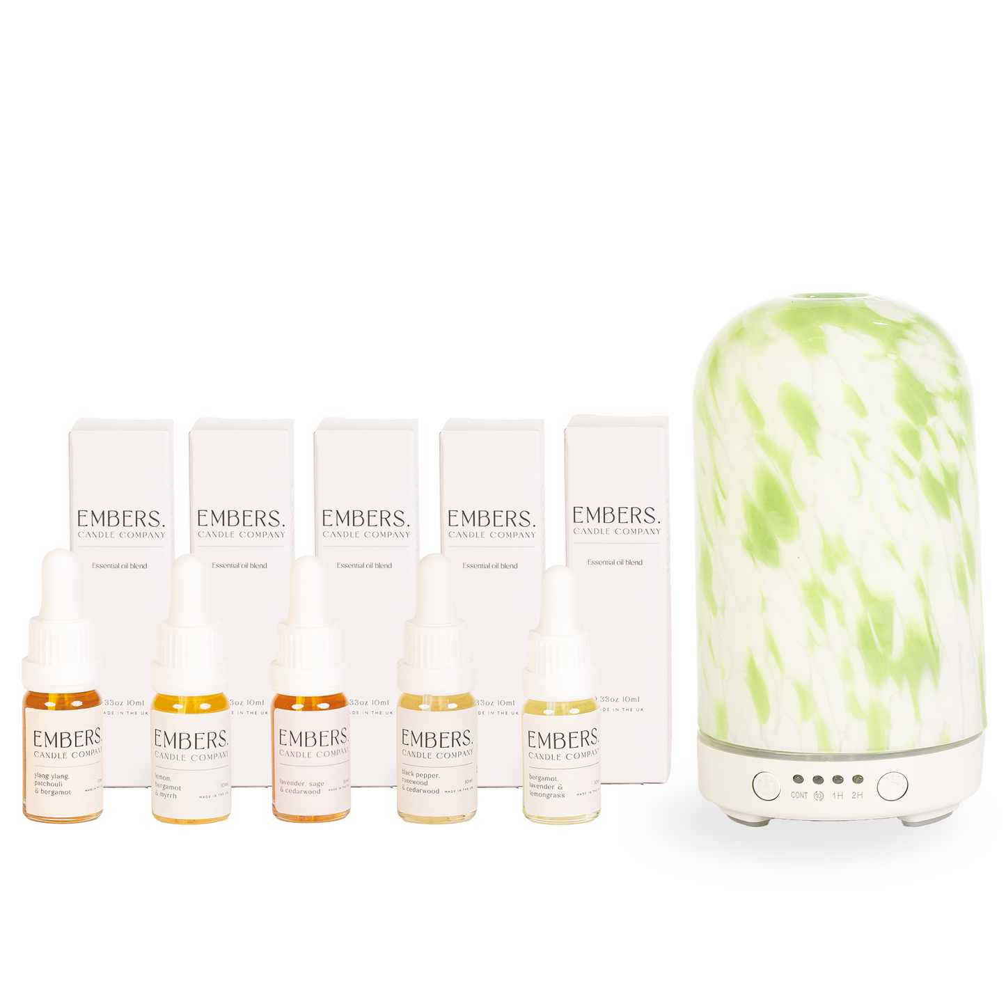 The Embers Scent Discovery Collection & Electric Wellness Diffuser