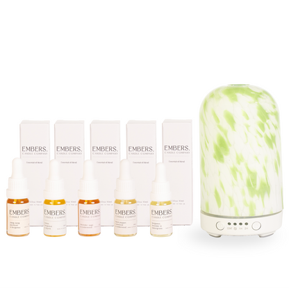The Embers Scent Discovery Collection & Electric Wellness Diffuser