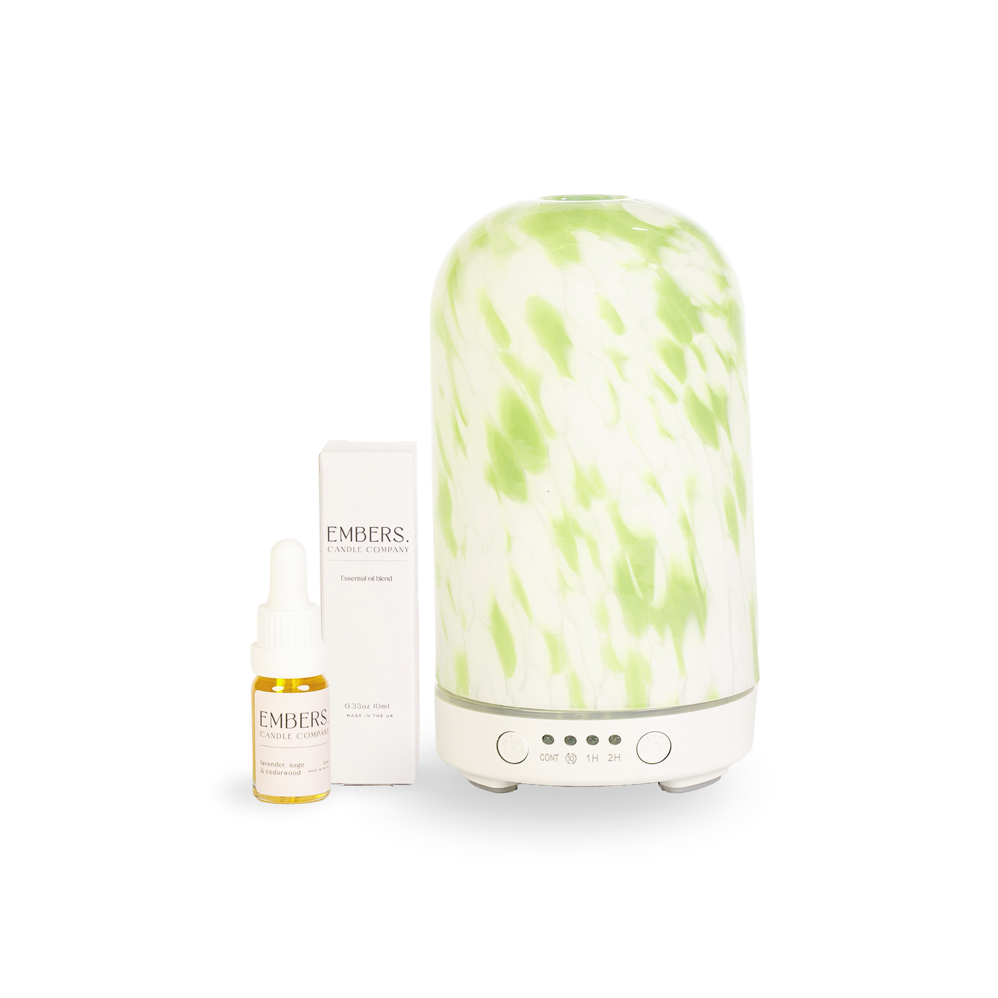 Green torte electric wellness diffuser & essential oil blend
