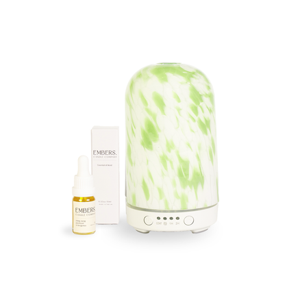 Green torte electric wellness diffuser & essential oil blend